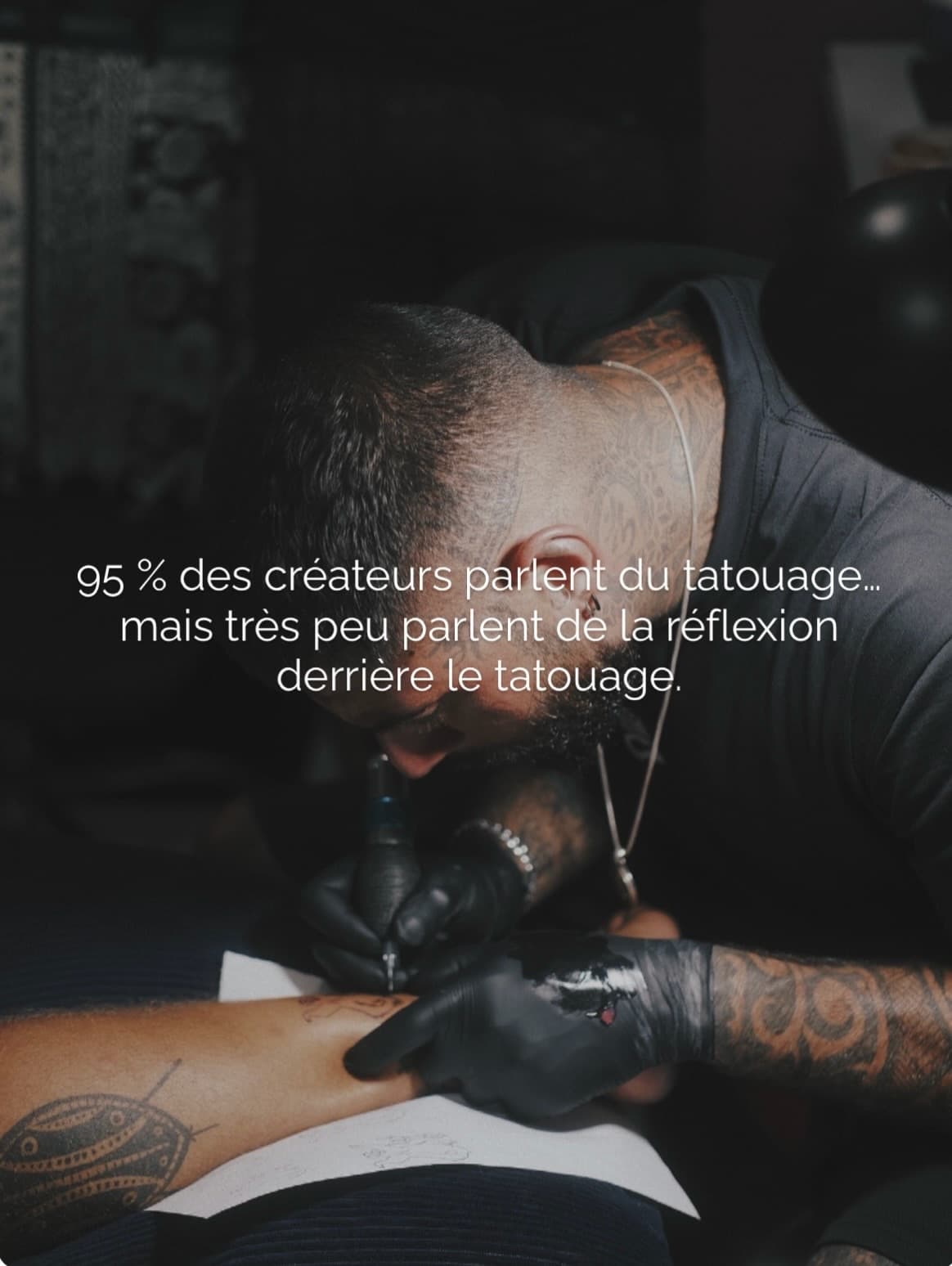 95 % des créateurs parlent du tatouage.